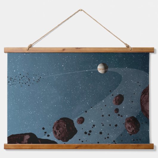 木星の小惑星。 吊り下げ型タペストリー (正面)