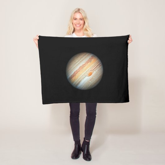 木星の景観（ハッブル宇宙望遠鏡） フリースブランケット (インサイチュ)