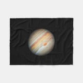 木星の景観（ハッブル宇宙望遠鏡） フリースブランケット (正面(横))