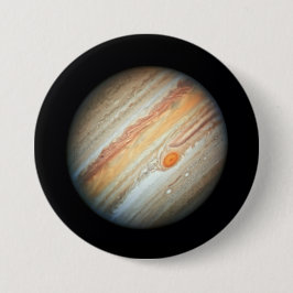 木星の景観(ハッブル望遠鏡) 缶バッジ