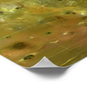 木星の月の地図 ポスター (角)