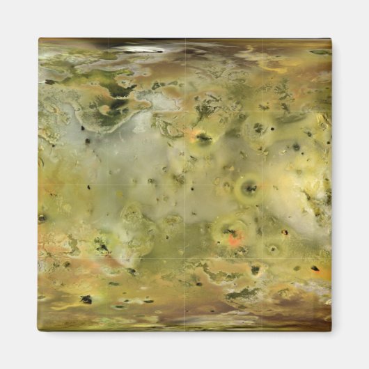 木星の月の地図 マグネット (正面)