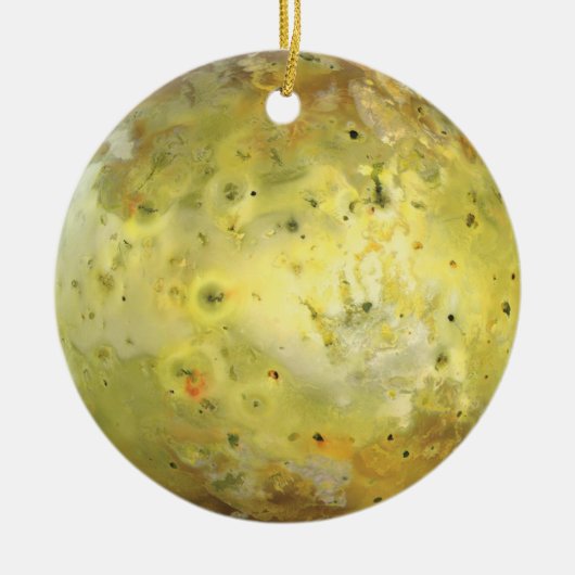 木星の硫黄火山月 セラミックオーナメント (正面)
