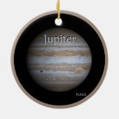 木星の高解像度グローブ セラミックオーナメント (裏面)