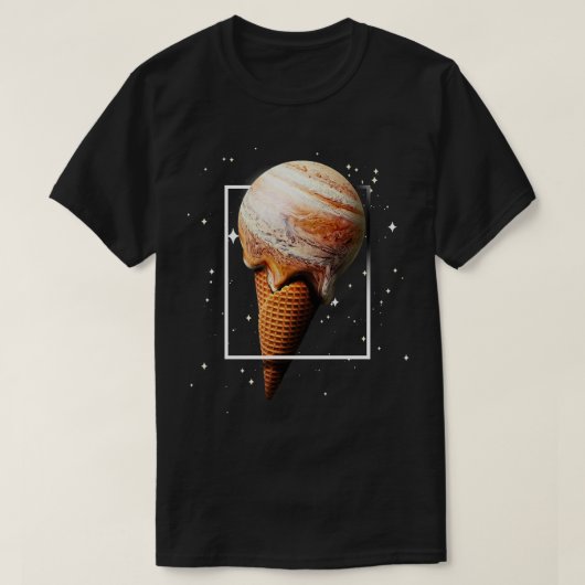 木星アイスクリームコーン惑星天文学天文学天文学天文学分野 Tシャツ (デザイン正面)