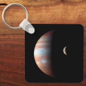 木星ガス巨大惑星&イオガリレアンムーン キーホルダー (正面)