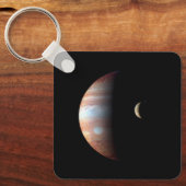 木星ガス巨大惑星&イオガリレアンムーン キーホルダー (正面)