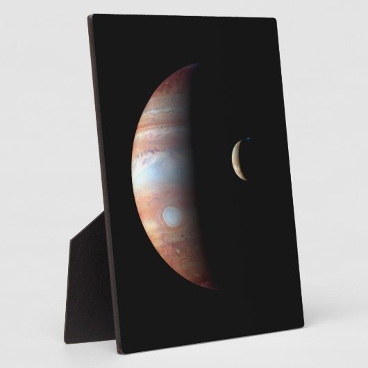 木星ガス巨大惑星&イオガリレアンムーン フォトプラーク (側面)