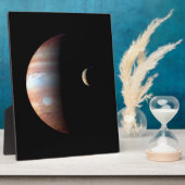 木星ガス巨大惑星&イオガリレアンムーン フォトプラーク (側面)