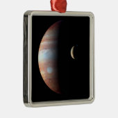 木星ガス巨大惑星&イオガリレアンムーン メタルオーナメント (右)
