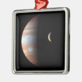 木星ガス巨大惑星&イオガリレアンムーン メタルオーナメント (左)