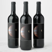 木星ガス巨大惑星&イオガリレアンムーン ワインラベル (ボトル)