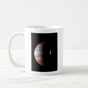木星ガス巨星惑星とイオガリレオ衛星 コーヒーマグカップ