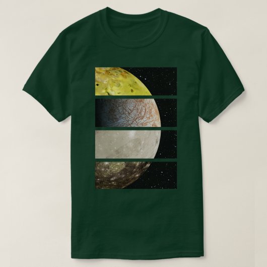 木星ガリレオの月 Tシャツ (デザイン正面)