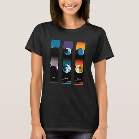 木星ガリレオの月 Tシャツ (正面)