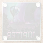 木星トラベルバイホットエアバルーンブティオーロラ ガラスコースター (裏面)