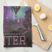 木星トラベルバイホットエアバルーンブティオーロラ キッチンタオル (四つ折り)