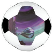 木星トラベルバイホットエアバルーンブティオーロラ サッカーボール (回転)