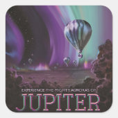 木星トラベルバイホットエアバルーンブティオーロラ スクエアシール (正面)