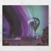 木星トラベルバイホットエアバルーンブティオーロラ スパークリングワインラベル (シングルラベル)