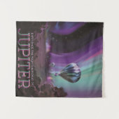 木星トラベルバイホットエアバルーンブティオーロラ タペストリー (正面(横))