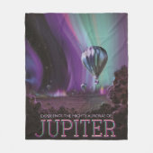 木星トラベルバイホットエアバルーンブティオーロラ フリースブランケット (正面)