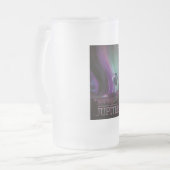 木星トラベルバイホットエアバルーンブティオーロラ フロストグラスビールジョッキ (正面左)