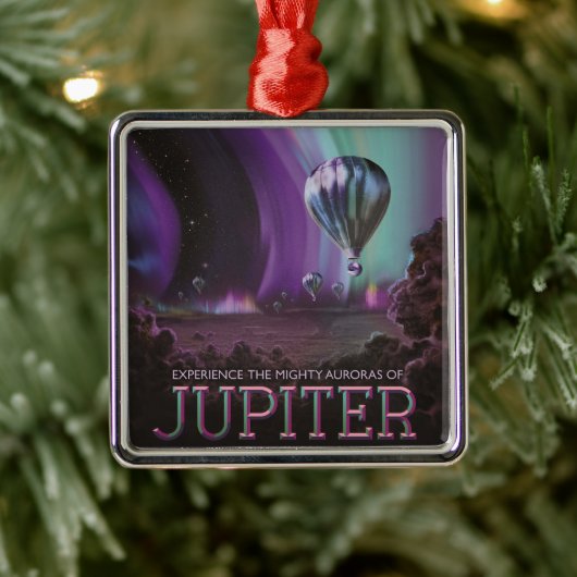 木星トラベルバイホットエアバルーンブティオーロラ メタルオーナメント (ツリー)