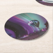 木星トラベルバイホットエアバルーンブティオーロラ ラウンドペーパーコースター (アングル)