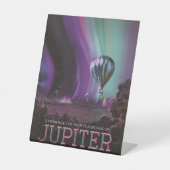 木星トラベルバイホットエアバルーンブティオーロラ 台座サイン (正面)