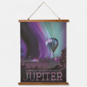 木星トラベルバイホットエアバルーンブティオーロラ 吊り下げ型タペストリー (正面)