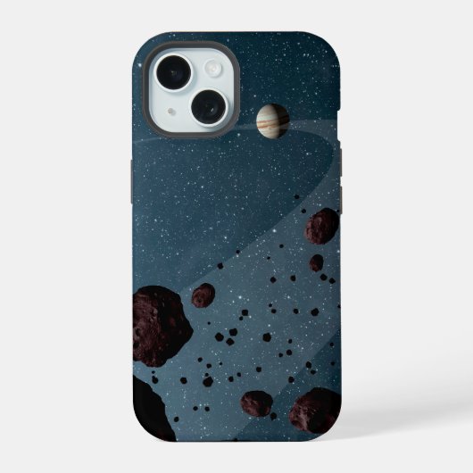 木星トロヤ群小惑星 iPhone 15ケース (裏面)