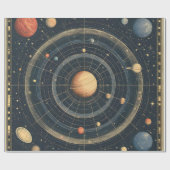 木星中心天図デザイン(3) ラッピングペーパー (フラット)
