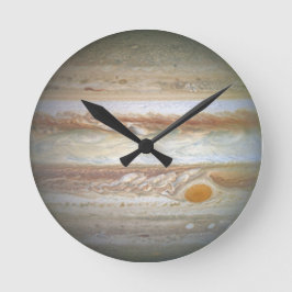 木星写真 ラウンド壁時計