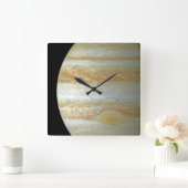 木星半球 スクエア壁時計 (ホーム)