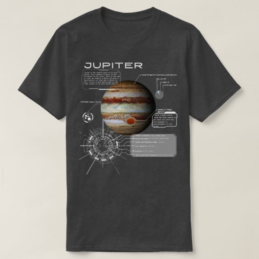 木星図 Tシャツ (デザイン正面)