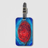 木星素晴らし荷物札の赤いスポット ラゲッジタグ (正面縦)