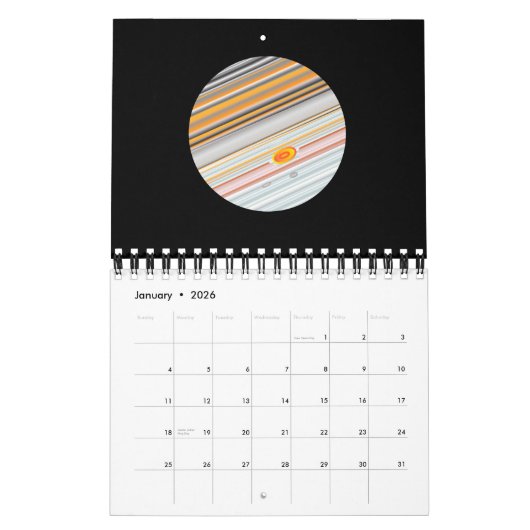 木星 カレンダー (1月 2026)