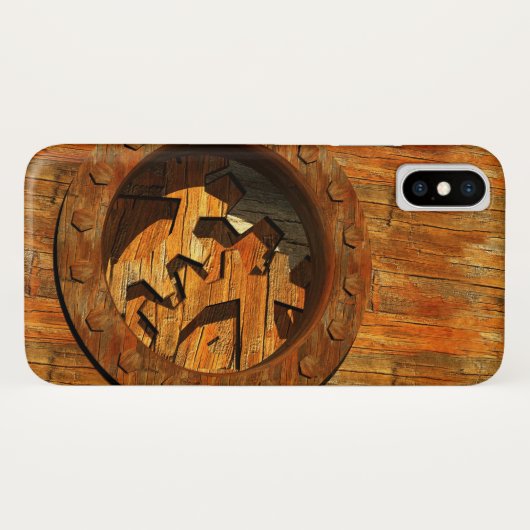 木時計 Case-Mate iPhoneケース (裏面(横))