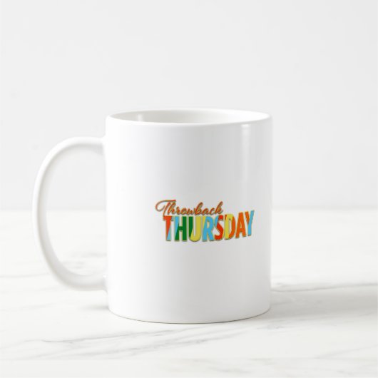 木曜のスローバック コーヒーマグカップ (左)
