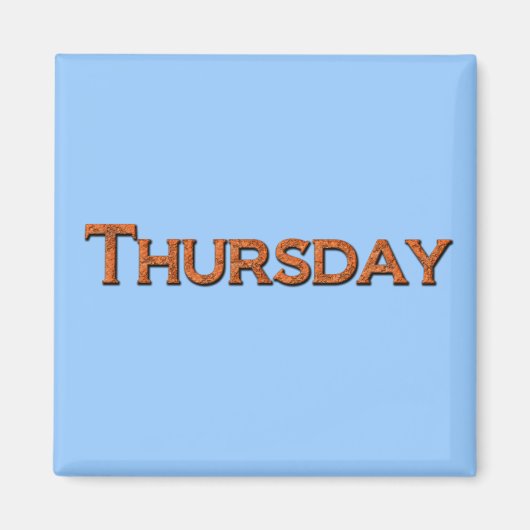 木曜教えまたはメモリ補助磁石 マグネット (正面)