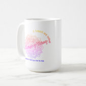 木曜日の子マンダラコーヒーマグ(ネオン数々の) コーヒーマグカップ (正面左)