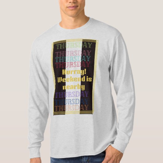 木曜日の週ごとのリマインダーコレクションの基本Tシャツ Tシャツ (正面)