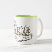 木曜日 ツートーンマグカップ (正面右)