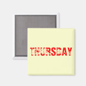 木曜日 マグネット (正面/裏面)