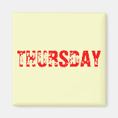 木曜日 マグネット (正面)