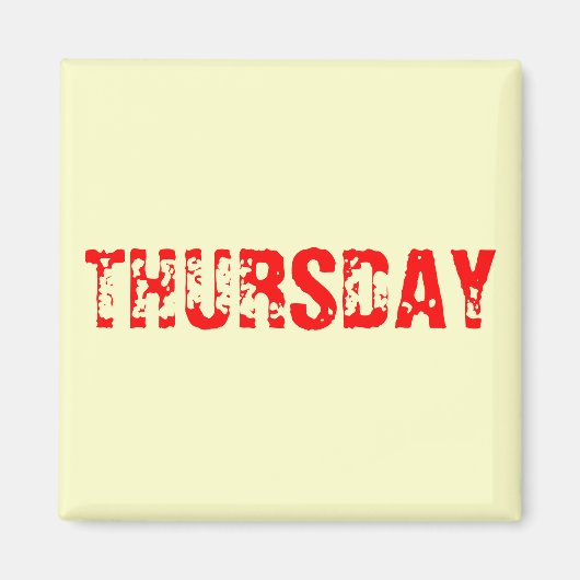 木曜日 マグネット (正面)