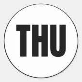 木曜日 ラウンドシール (正面)