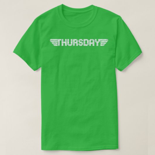 木曜日 Tシャツ (デザイン正面)