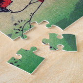 木曽街道1835年の板花日本の木版画 ジグソーパズル (側面)